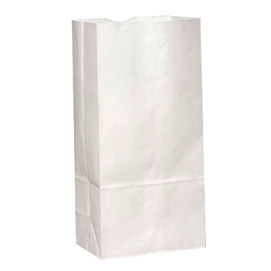 Duro 51002 White 2 Lb Paper Bag - 500 / CS