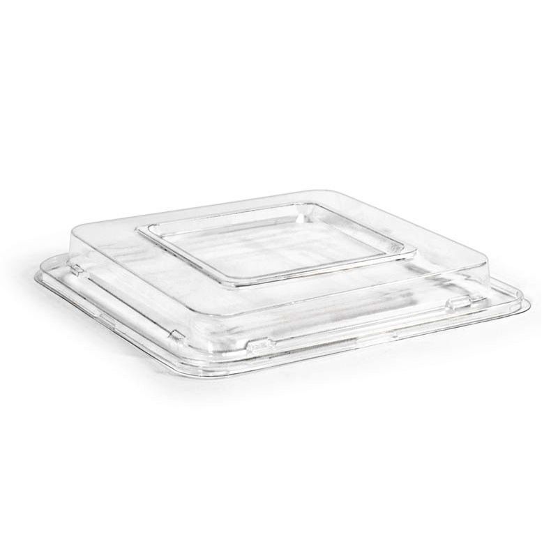 FOH DCV177CLT28 Servewise Clear Sq. 7" Cover for 6.5" Plate - 200 / CS