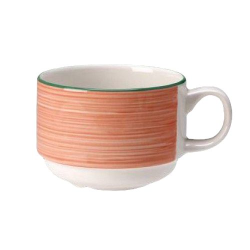 Steelite Simplicity Rio Pink 7 Oz Slimline Stacking Cup