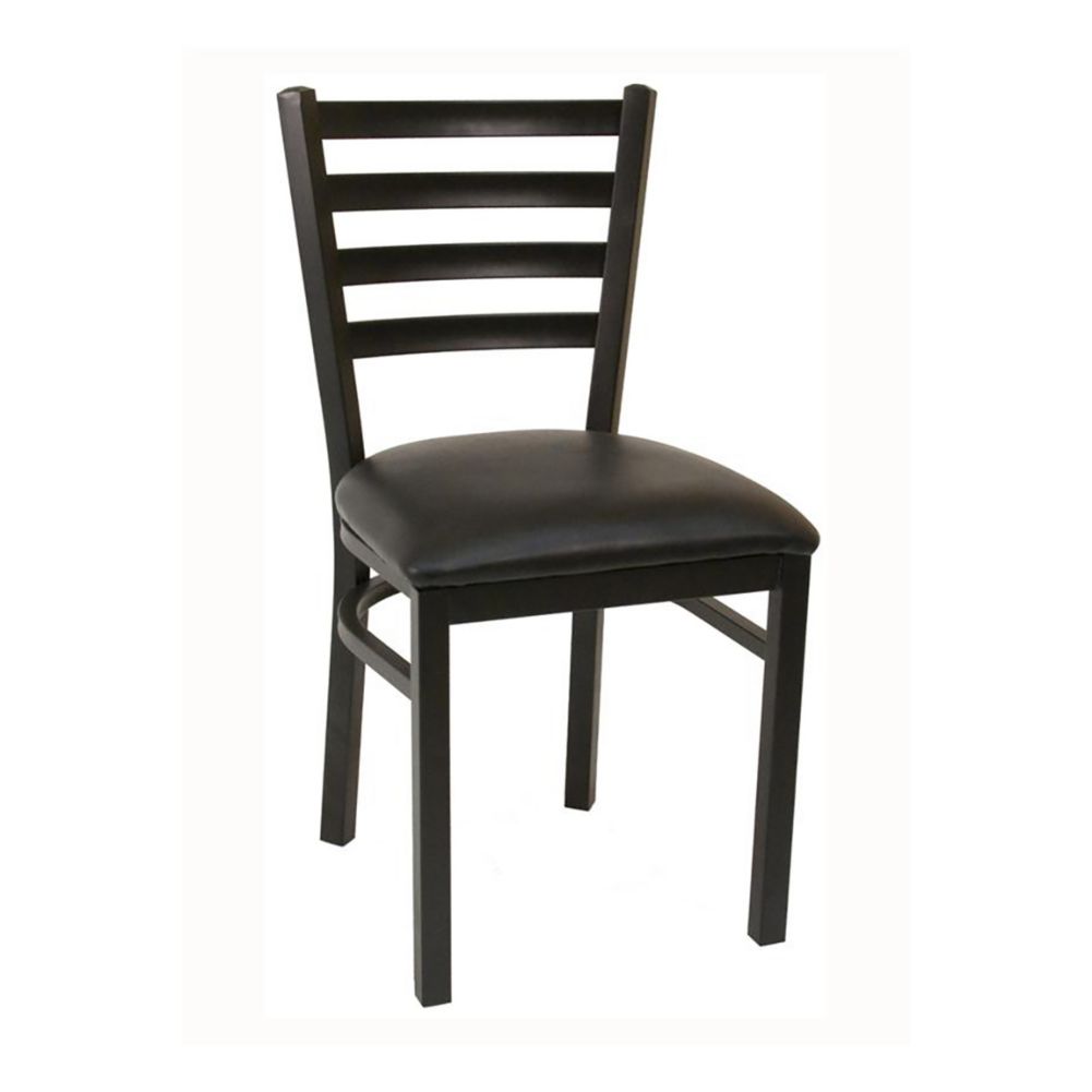 American Table and Seating 77 GRADE 4 BLACK Ladder Back Chair