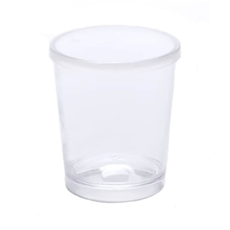 American Metalcraft 12 oz. Reusable Clear Plastic Tumbler with Lid PTL12