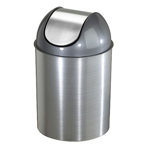 Umbra Swing Top Metal Mezzo 2-1/2 Gal Wastebasket
