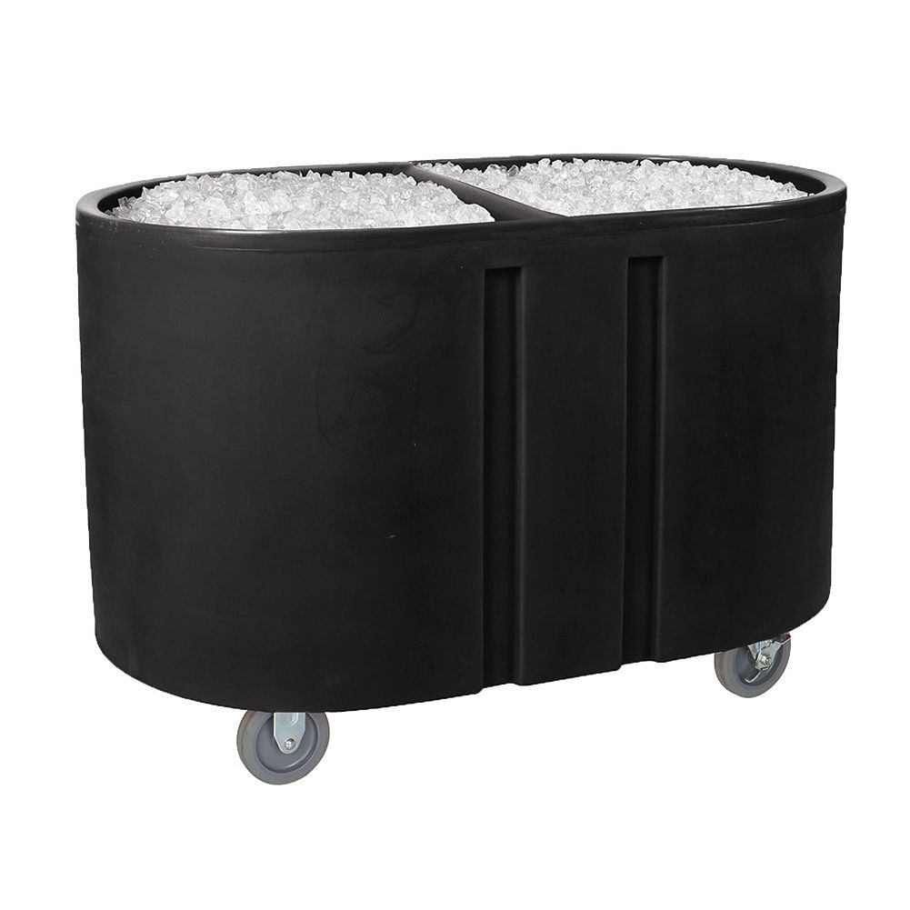 Iowa Rotocast 3551174 Black Texas Tanker Portable Beverage Cooler
