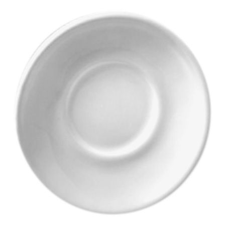 Diversified Ceramics White 4-1/2" Stacking Espresso Saucer