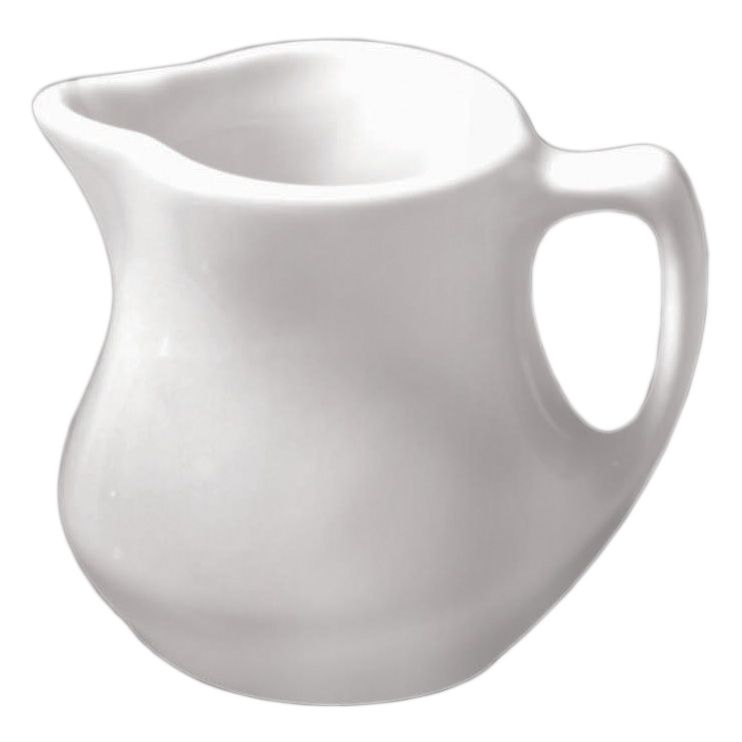 Diversified Ceramics White 4 oz Ranch Creamer