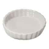 Diversified Ceramics White 8 oz Round Creme Brulee Dish