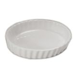 Diversified Ceramics White 4 oz Oval Creme Brulee Dish