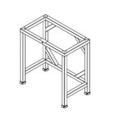 Alto-Shaam 37-3/4" S/S Stationary Stand f/ COMBItherm&reg; Oven