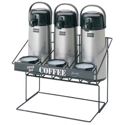 Bloomfield&reg; Black Steel Airpot Serving Rack for 3 Pots