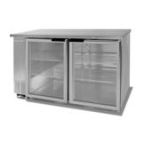 Beverage-Air 59" Stainless Backbar Cabinet with 2 Glass Doors
