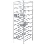 Channel 9 Level Mobile Can Storage Rack, 76" High