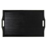 G.E.T. Black SAN Plastic 25" x 16" Room Service Tray