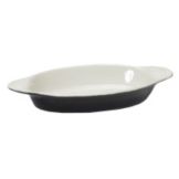 Tuxton&reg; 15 Oz. Black/Eggshell Welsh Rarebit