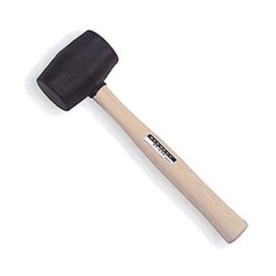 Stanley Rubber Mallet, 18 oz Head, 9-13/16" Lacquered Wood Handle
