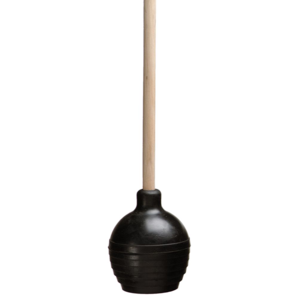 Continental Black Rubber 24" Toilet Plunger