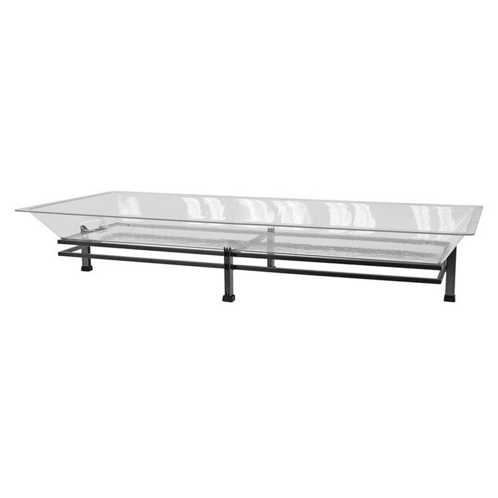 Buffet Enhancement 16X47 Iron Ice Display and Wrought Iron Base W/Tray