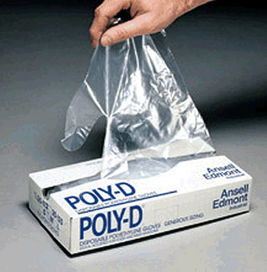 Ansell Foodmates&reg; Clear Medium Disposable Gloves