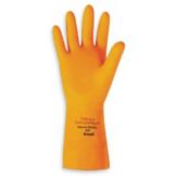 Ansell Large Rubber  Orange Heavyweight Latex Glove
