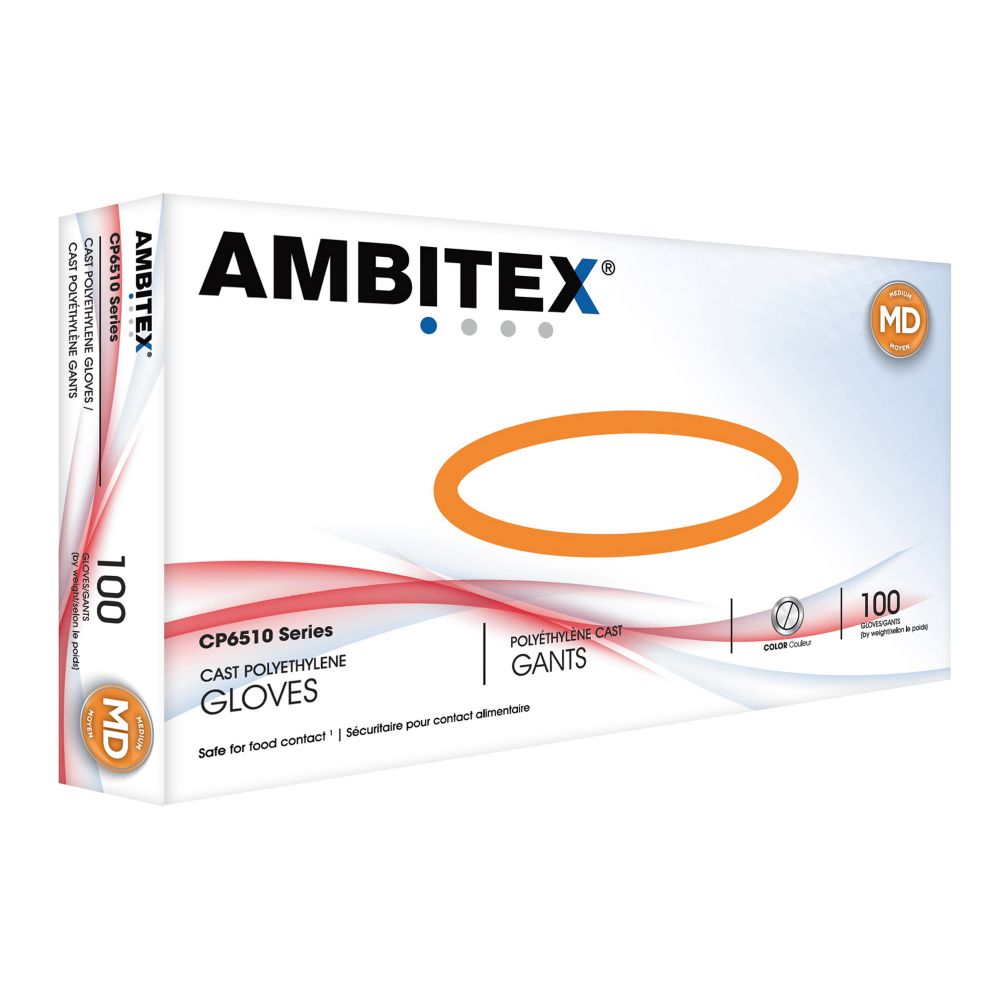 Tradex Ambitex&reg; Medium Textured Cast Poly Gloves