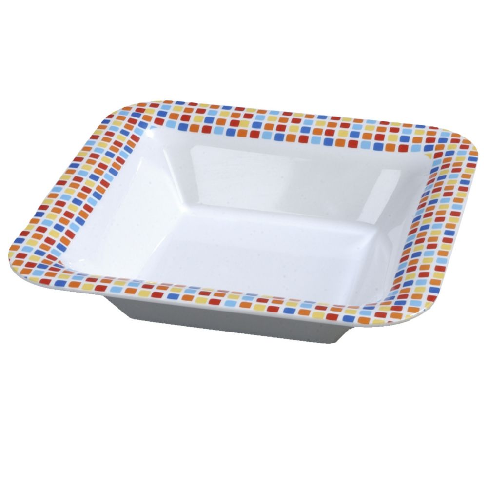 Carlisle&reg; Displayware&trade; Palette Spanish Tile Square Bowl