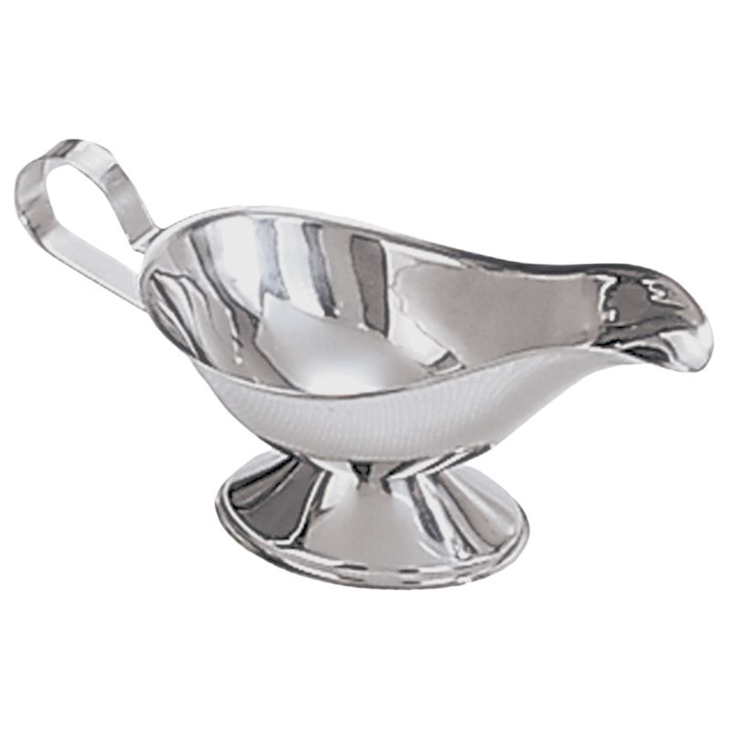 Adcraft&reg; 16 Oz. Stainless Steel Gravy Boat