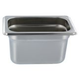 Adcraft&reg; 6-3/4" x 4-1/4" x 4" S/S Steam Table Pan