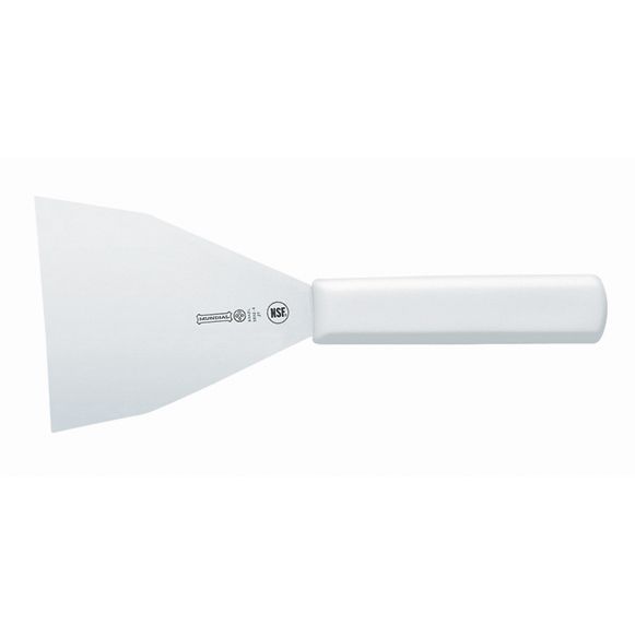 Mundial Griddle Scraper w/ White Handle - 4"