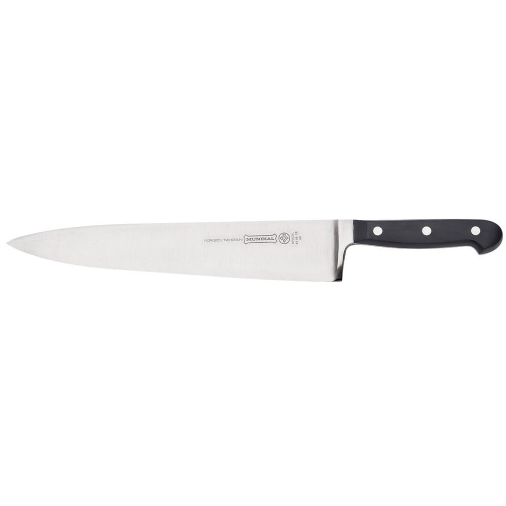 Mundial Cook's Knife w/ Black Poly Handle  - 10"