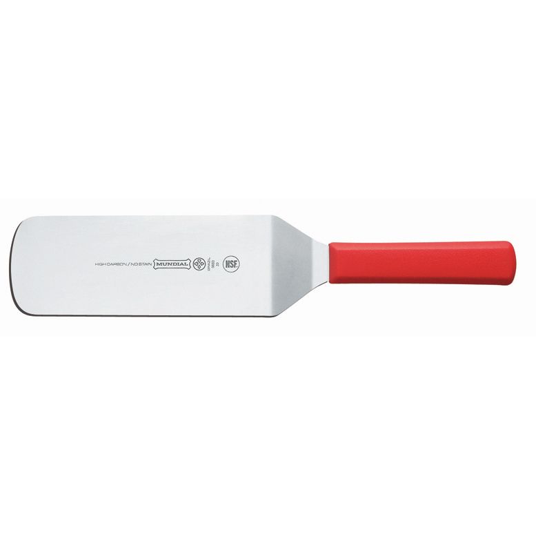 Mundial Solid Turner w/ Red Handle - 8" x 3"