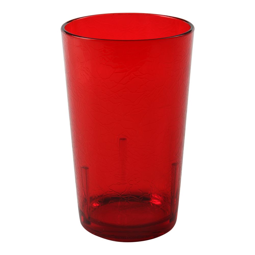 Cambro 12 Oz Del Mar Tumbler w/ Crackle Finish, Ruby Red