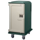 Cambro Granite Green Tall 2-Comp. Meal Delivery Cart for 14 x 18 Trays