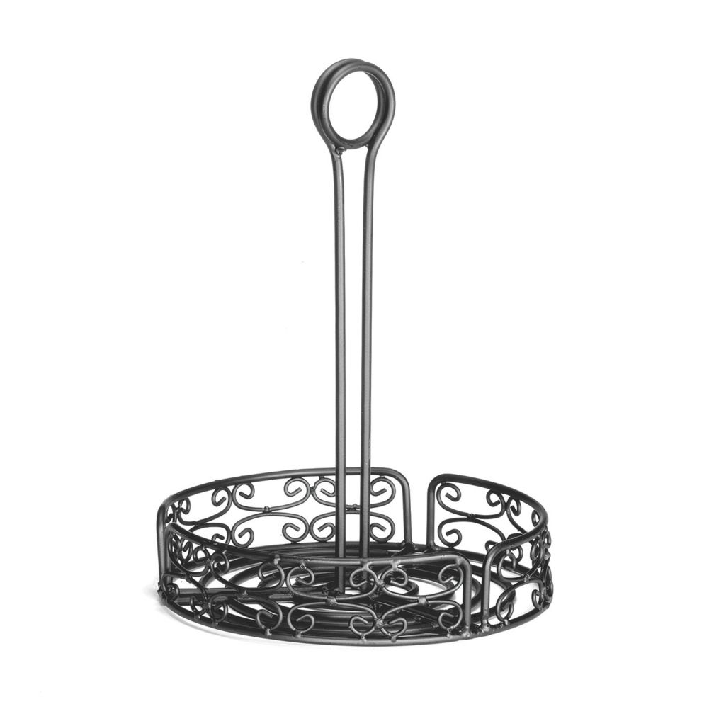 Tablecraft Mediterranean Black Metal Versa Rack&trade; Condiment Rack