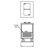 Randell&reg; 24" Freezer/Plate Chiller