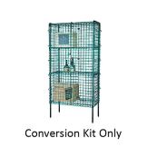 Focus Foodservice 24 x 60 x 63"H Green Epoxy Security Cage Kit