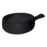Diversified Ceramics Black 16 oz Handled Onion Soup Crock