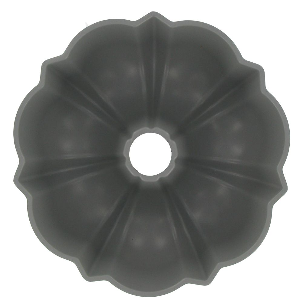 Focus Foodservice Cast Aluminum 6-Cup Fluted Cake Pan