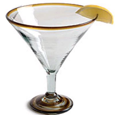 Jumbo Amber 35 oz Margarita Glass