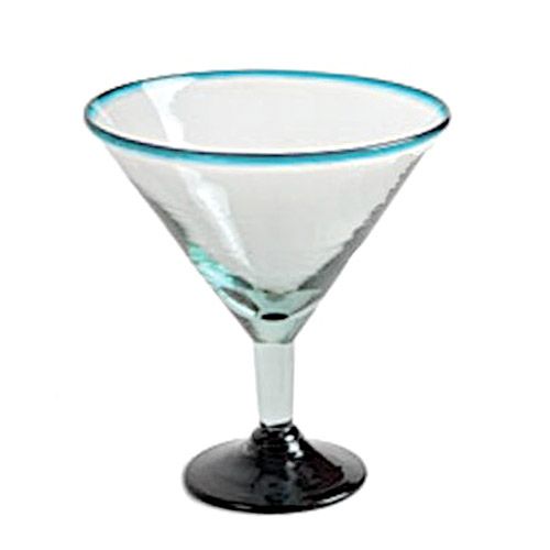 Jumbo Turquoise 35 oz Margarita Glass