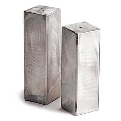 Random-Sanded Salt & Pepper Shaker Set