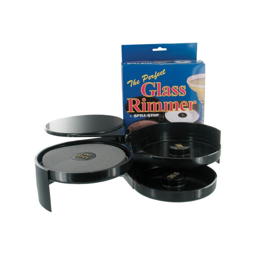 Spill-Stop Three-Tier Glass Rimmer
