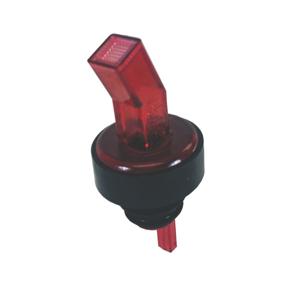 Spill-Stop Red/Black BAN-M&reg; Screened Pourer