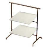 Dover European Metalworks Natural Bronze Coloma Stand w/ White Plates
