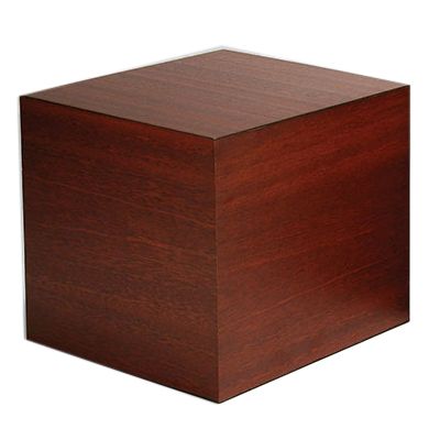 Gourmet Display&reg; 12" Woodgrain Laminate Display Cube