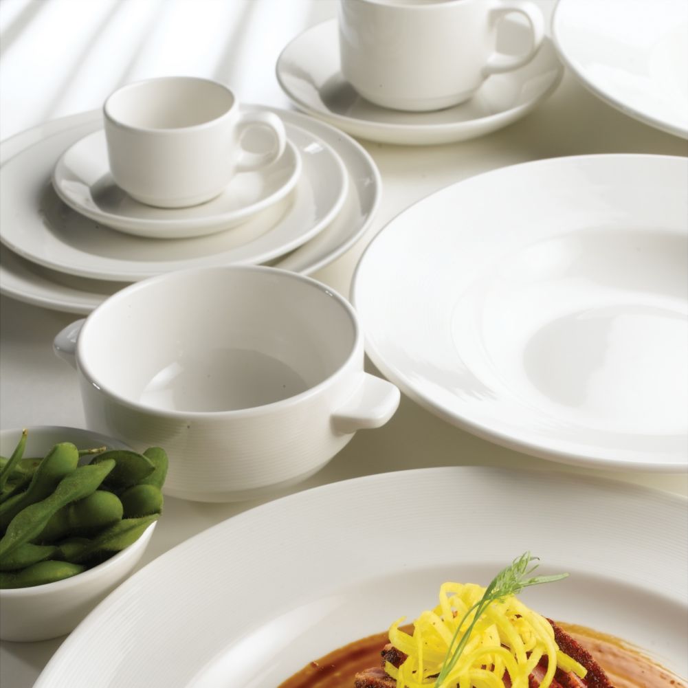 Steelite Distinction Juliette 9.5 Oz Stacking Soup Bowl w/ Lug Handles