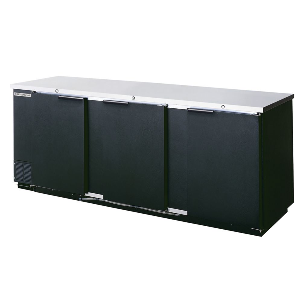 Beverage-Air 95" Black Refrigerated Backbar Storage Cabinet