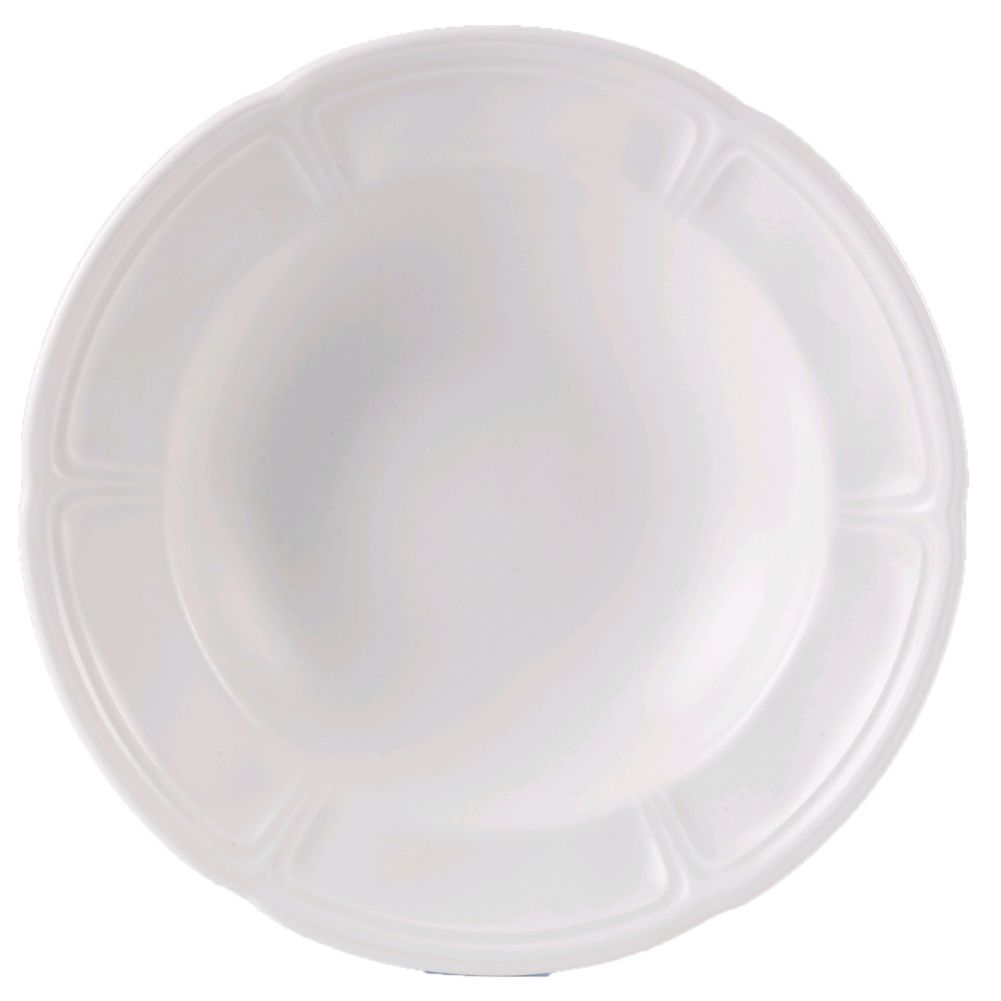 Steelite Distinction Monique White 12 Oz Rim Soup Plate