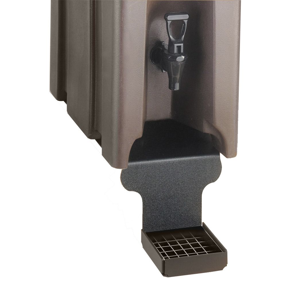 Cal-Mil&reg; Black Rectangle Plastic Drip Minder Drip Tray