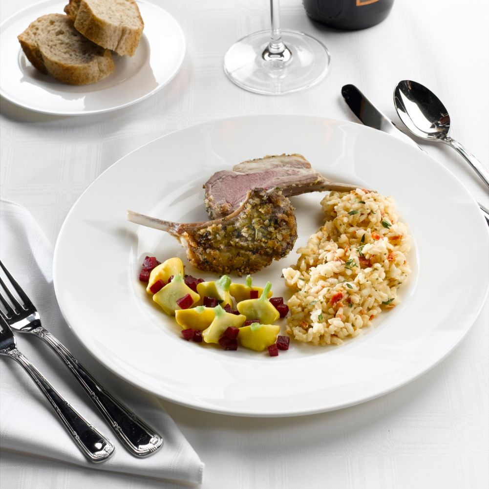 Steelite Narumi Celeste 6&frac12;" Wide Rim Plate