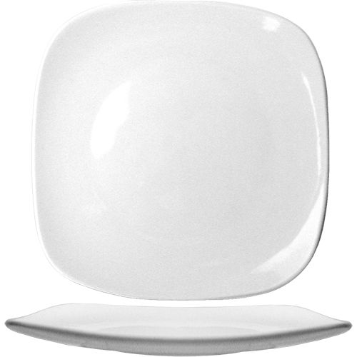 International Tableware Quad&trade; Porcelain 9-3/4" Square Plate