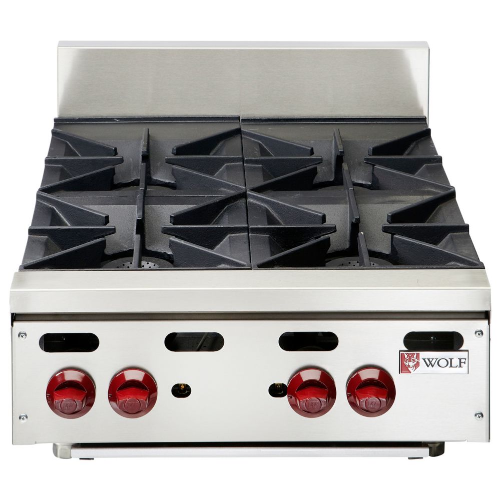 Wolf Range Achiever 120000 Total BTU 4-Open Burner Gas Hotplate
